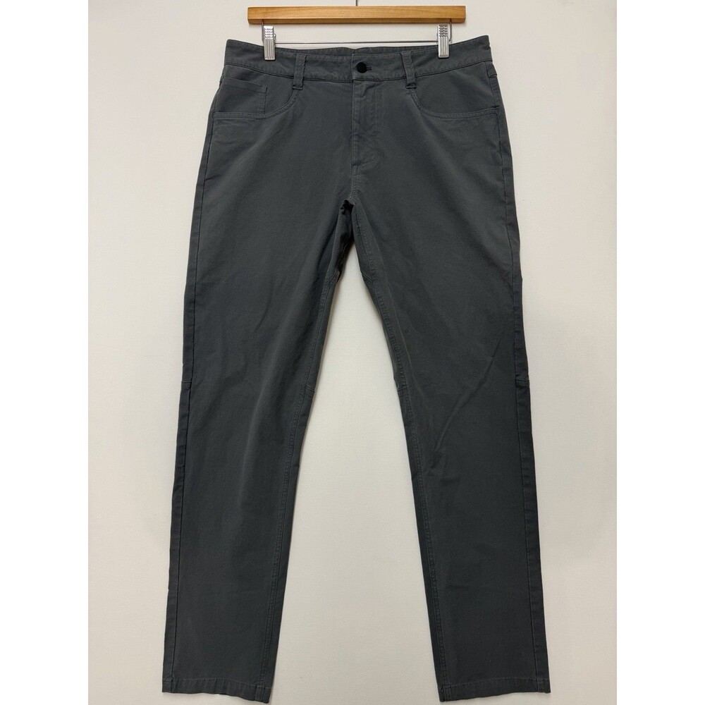 Ten Thousand Pants Men's 33x31 Charcoal Utility Stretch Flat Chino Golf Minimal